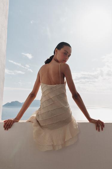 ROBE STYLE LINGERIE FANTAISIE - Rose clair de Zara - Image 2