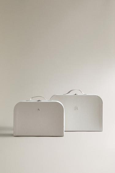 CHILDREN'S ELEPHANT BRIEFCASE - Cream by Zara