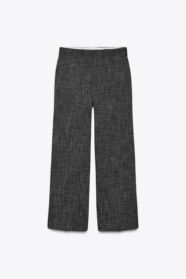 HOSE MIT STRUKTURMUSTER – ZW COLLECTION - Schwarz von Zara - Bild 0