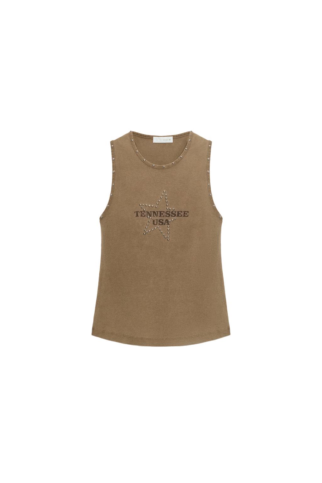 STUDDED TEXT T-SHIRT - image 3