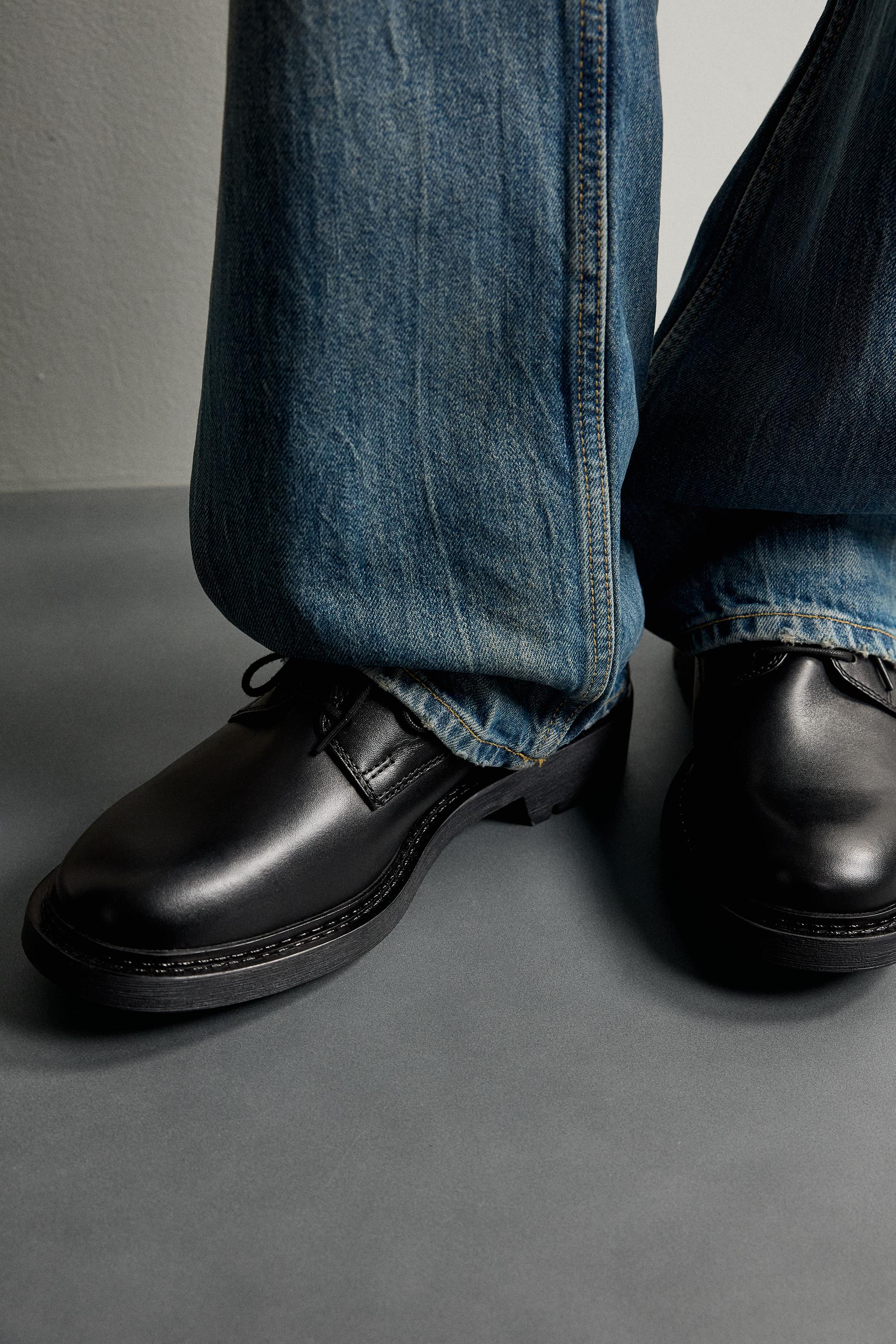 Обувь Zara LEATHER DRESS SHOES — фото 3