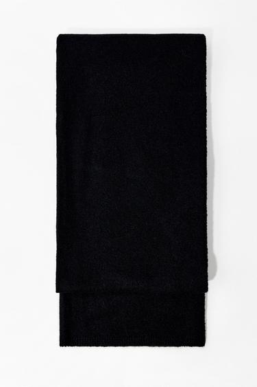 ÉCHARPE FINE EN MAILLE - Noir de Zara