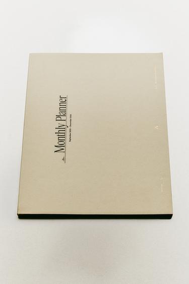A5 MONTHLY PLANNER - Ecru by Zara - Image 0
