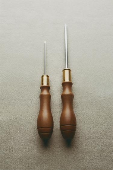 WOOD AND STEEL STAR SCREWDRIVER - Brown by Zara