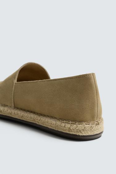 LEATHER ESPADRILLES - Sand Brown by Zara - Image 5