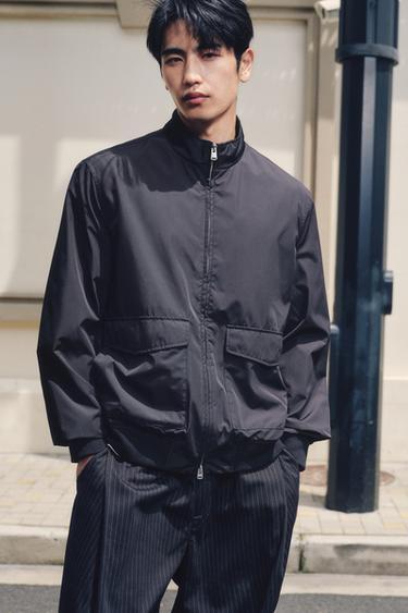 Zara 輕質防水夾克 - 海藍色