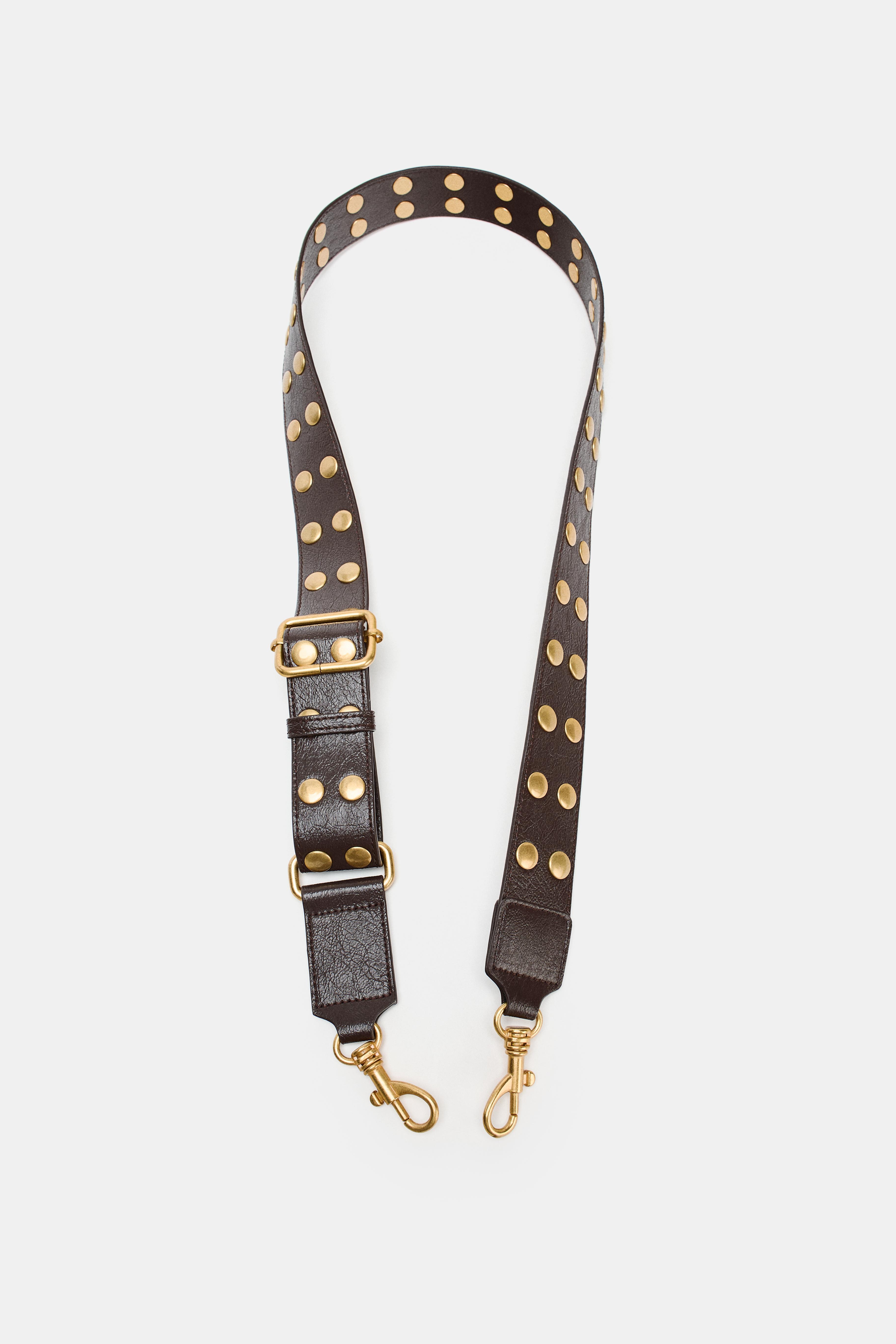 STUDDED CROSSBODY BAG STRAP - Chocolate | ZARA Canada