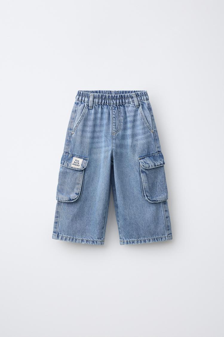 Jeans cargo balloon etiqueta