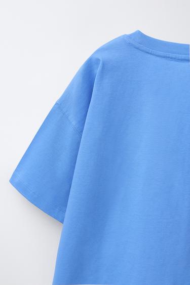 PRINTED T-SHIRT - Blue by Zara - Image 3