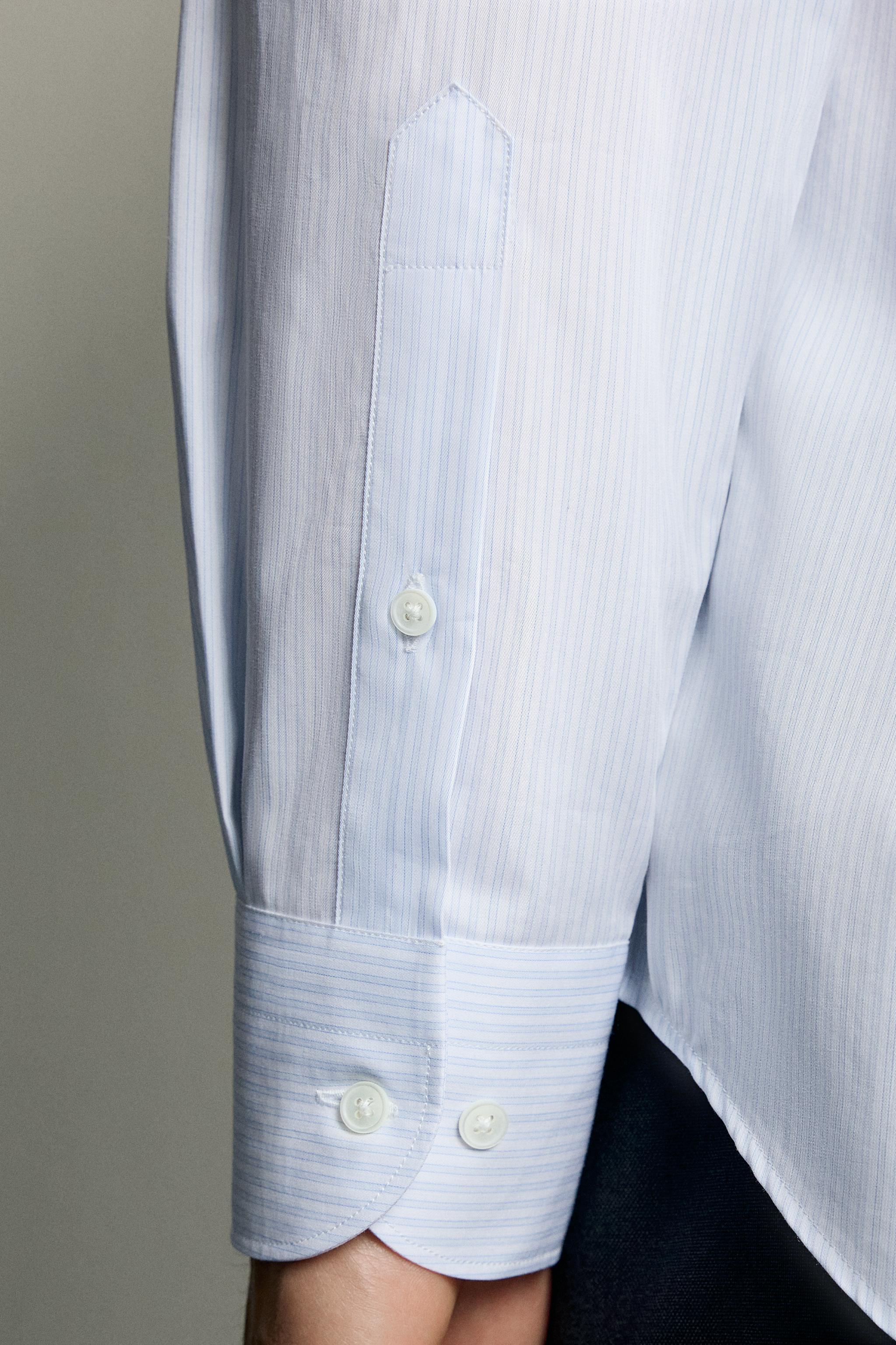 CHEMISE COUPE SLIM À RAYURES