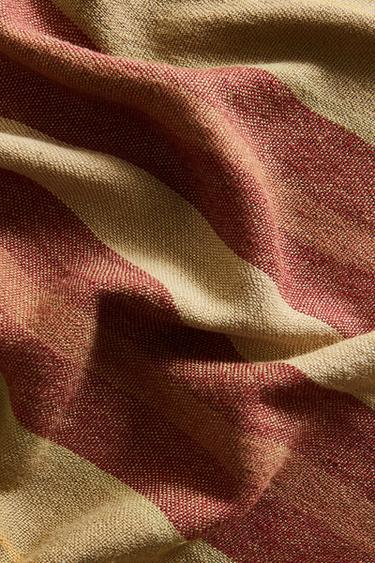 STRIPED LINEN BLANKET - striped by Zara - Image 3