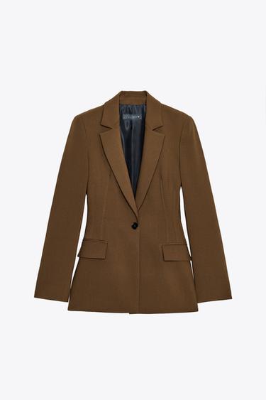 TAILORED BLAZER - Brown by Zara