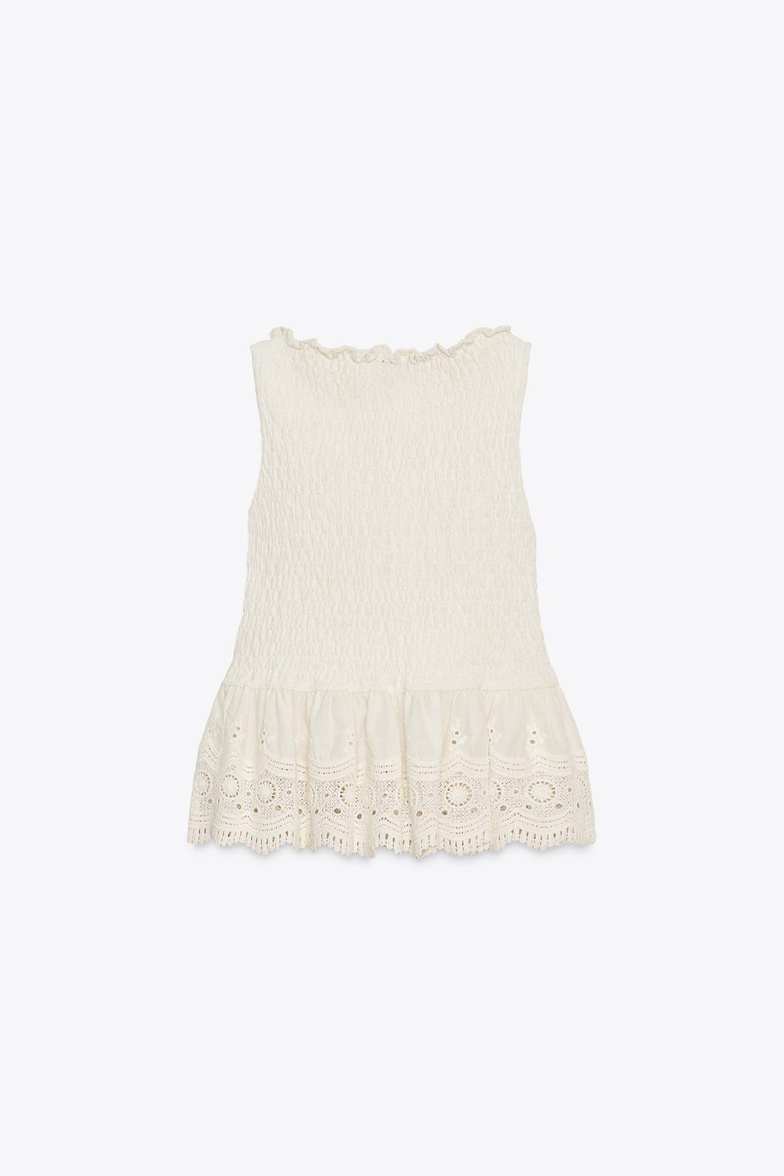 ROMANTIC COMBINATION KNIT TOP