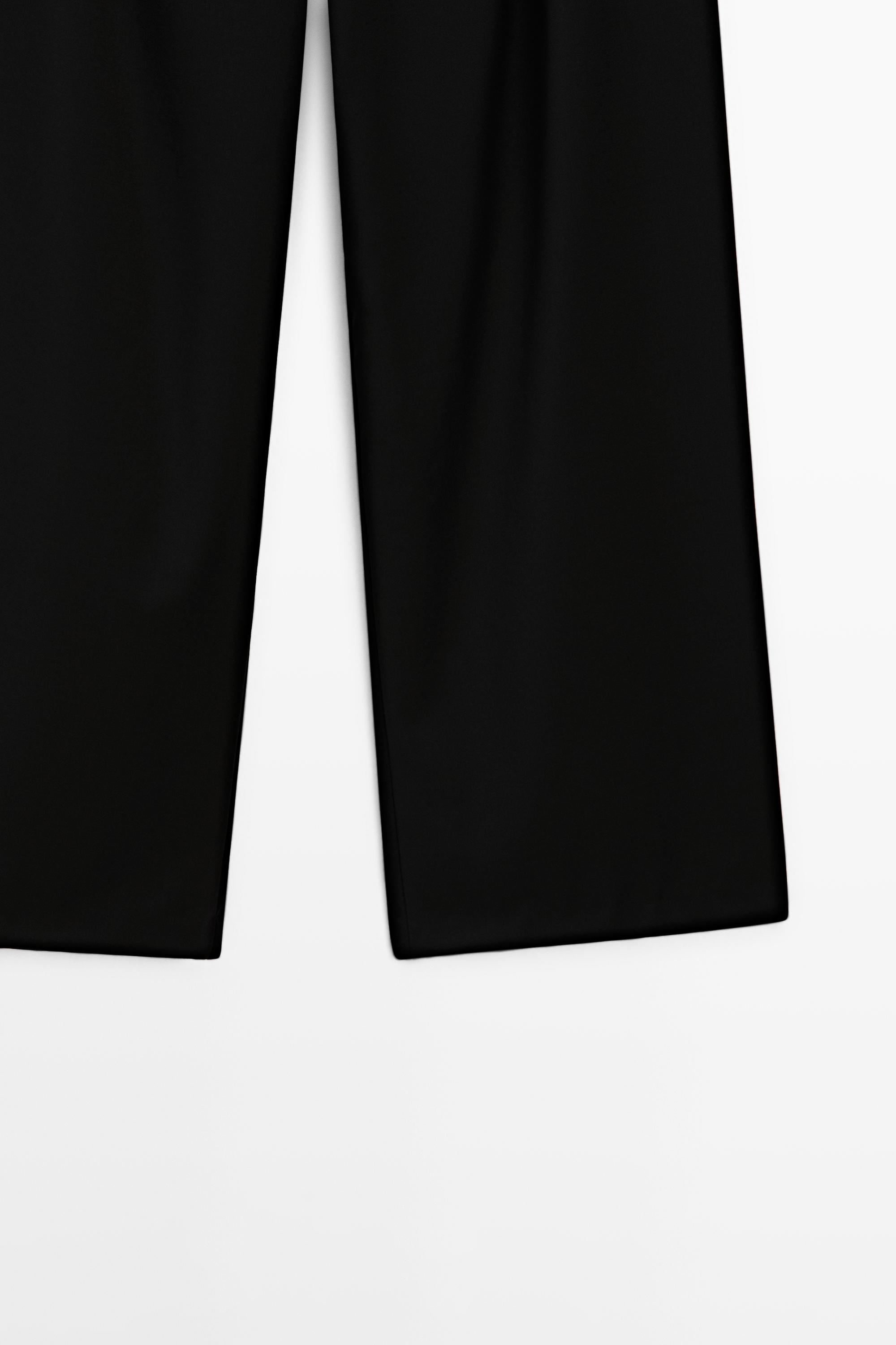 Extra fine wool pleated pants