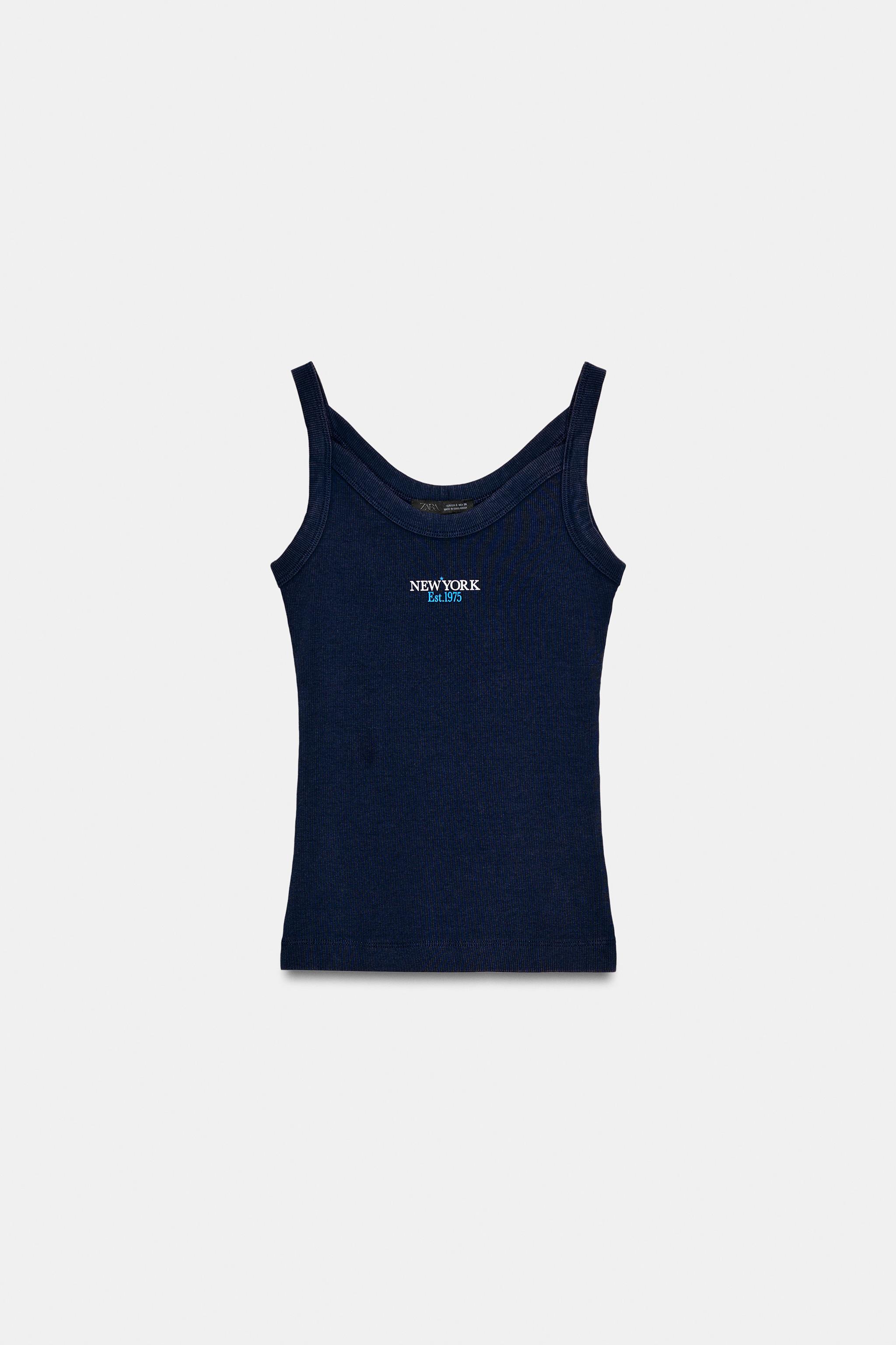 RIBBED TEXT T-SHIRT