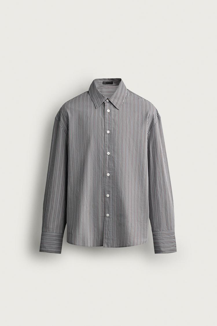 Camisa relaxed fit rayas
