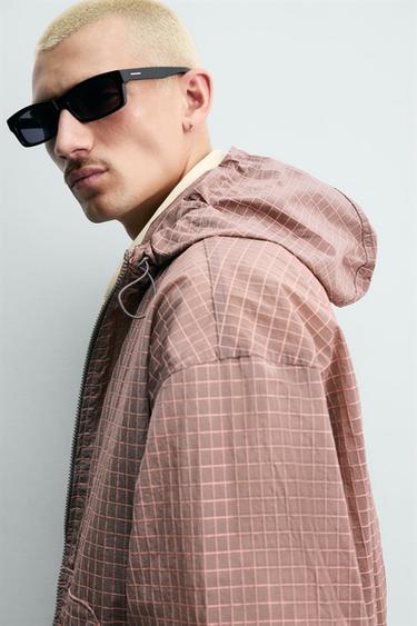 BLOUSON TECHNIQUE STRUCTURÉ - Gris taupe de Zara - Image 5