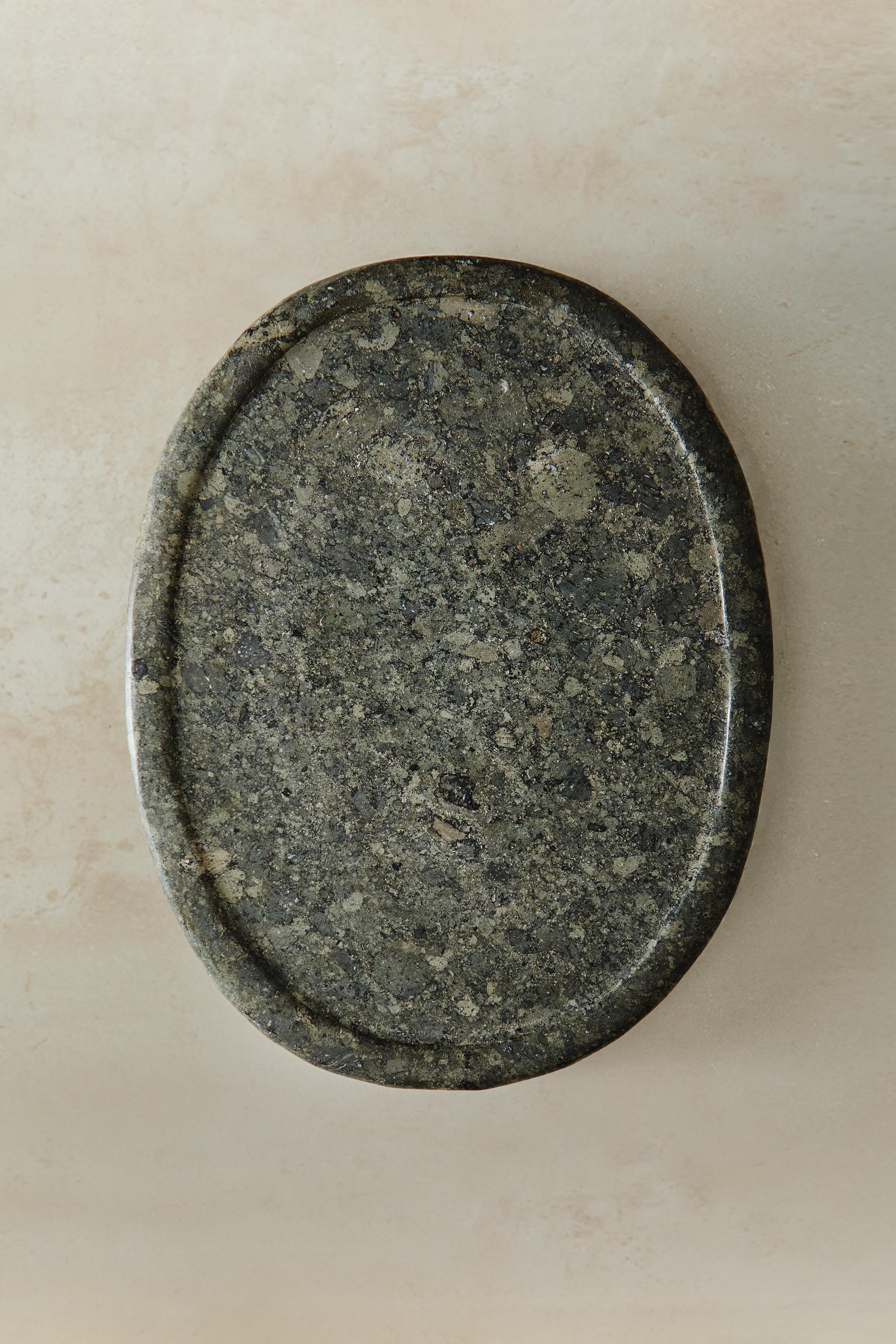 PLATEAU MARBRE VERDÂTRE