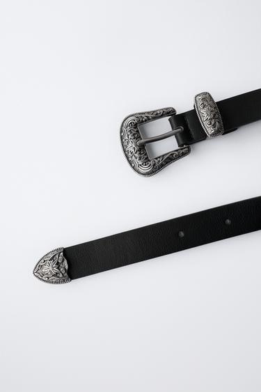 CEINTURE COWBOY PIERRES - Noir de Zara - Image 1