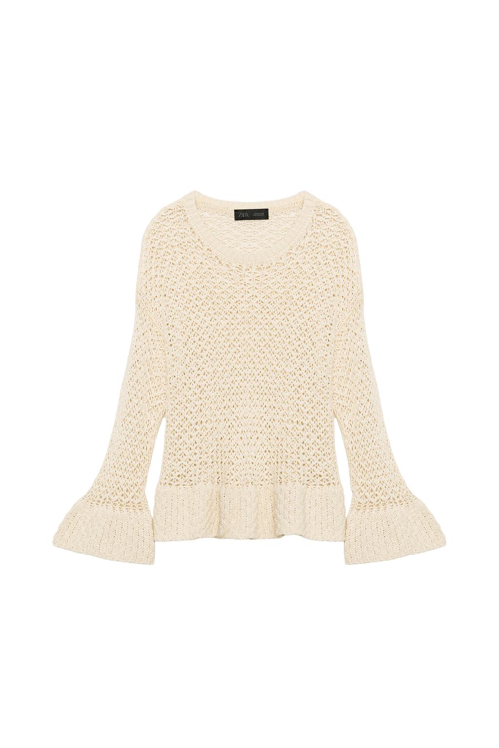 RUFFLED KNIT SWEATER - image 3