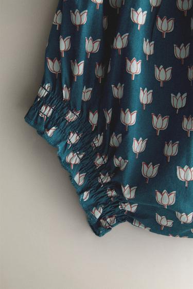 CHILDREN'S FLORAL BLOOMERS - Blue by Zara - Image 2