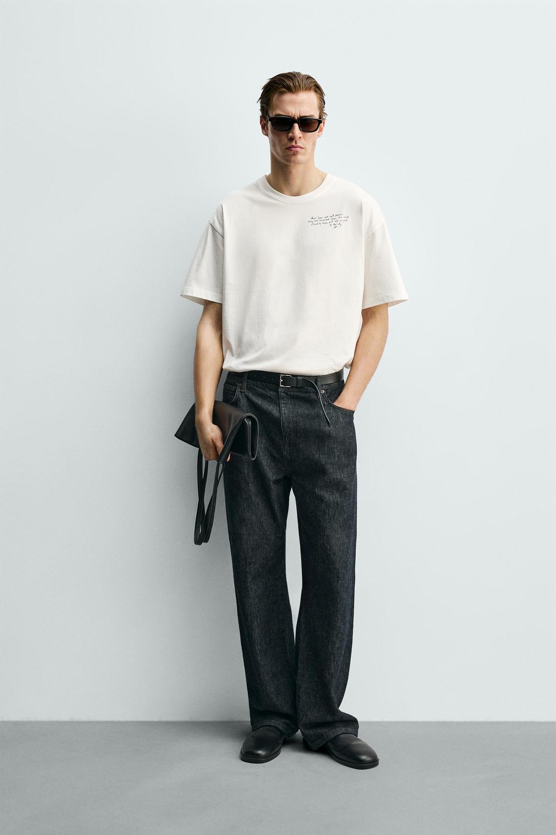 ФУТБОЛКА С ПЕЙЗАЖНЫМ ПРИНТОМ ZARA