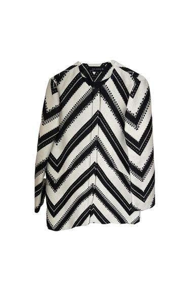 MANTEAU ZARA NOIR ET BLANC