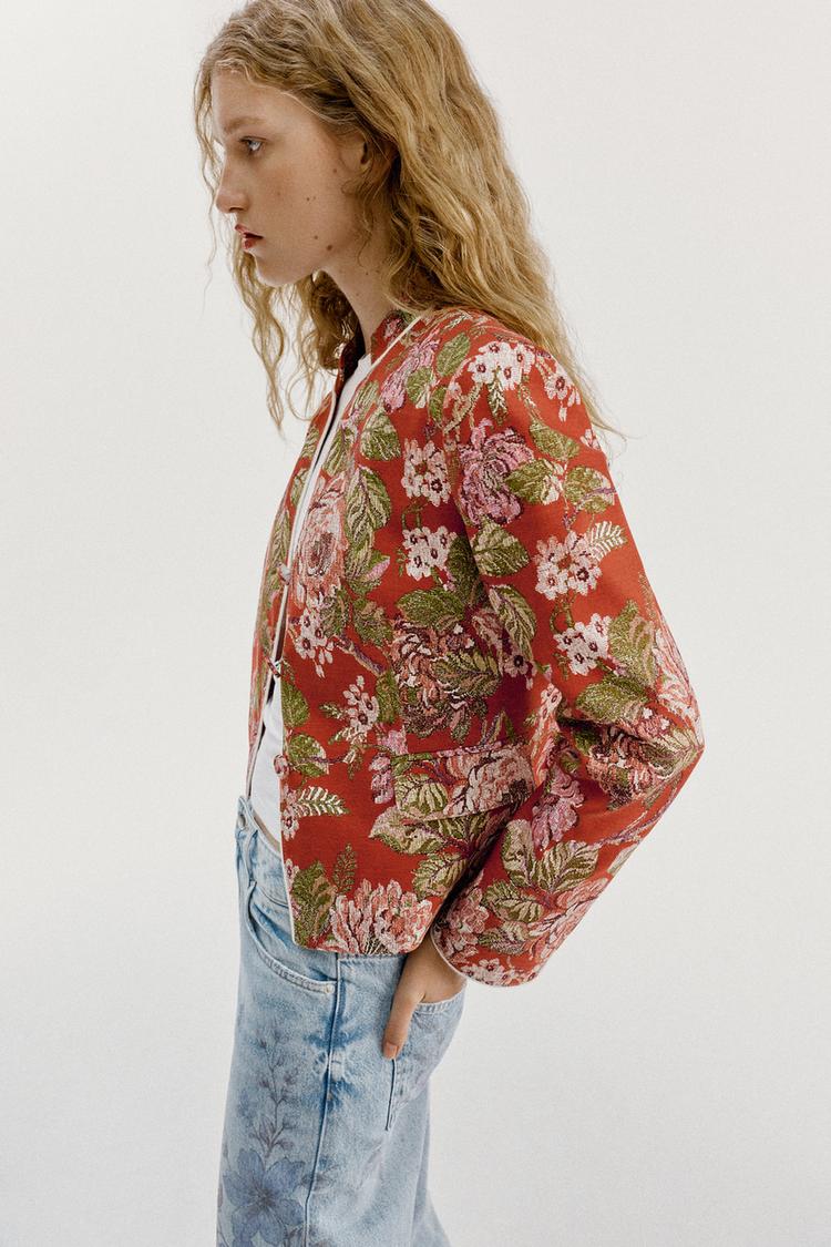 Blazer de estampado floral 4