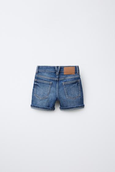 SHORT EN JEAN CLASSIQUE - Bleu moyen de Zara - Image 1