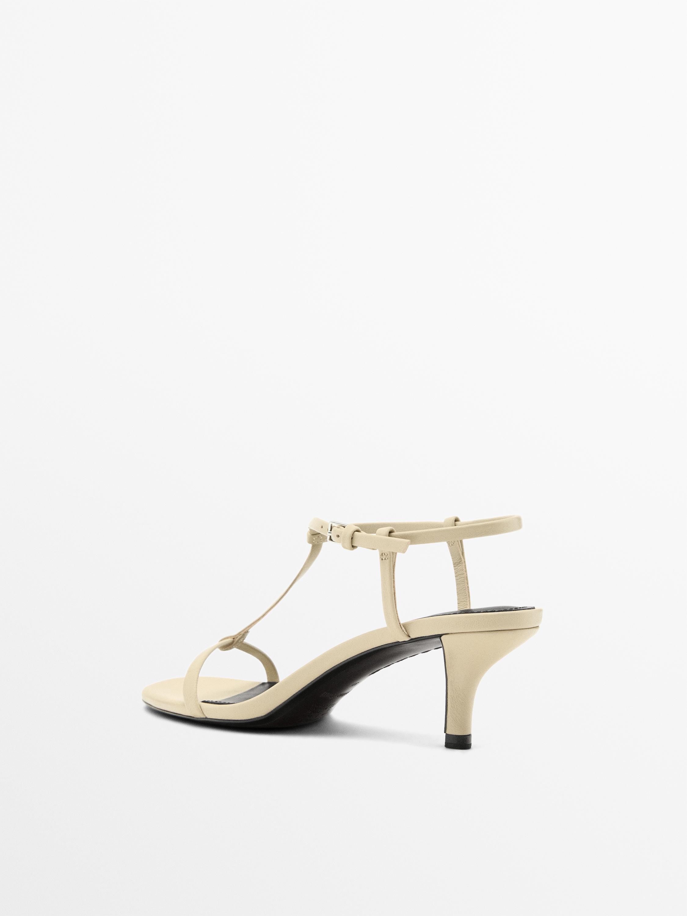 Strappy mid-heel sandals
