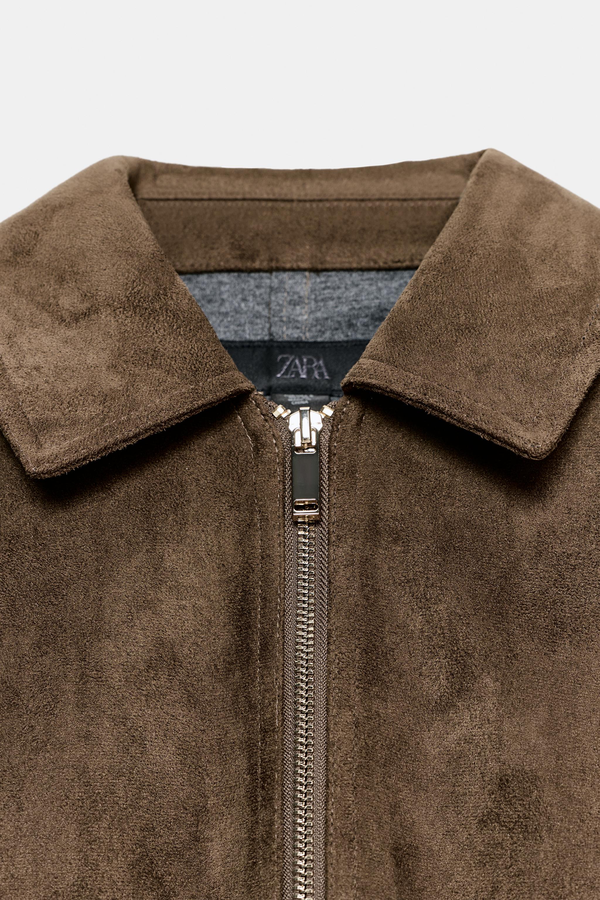BLOUSON EFFET DAIM