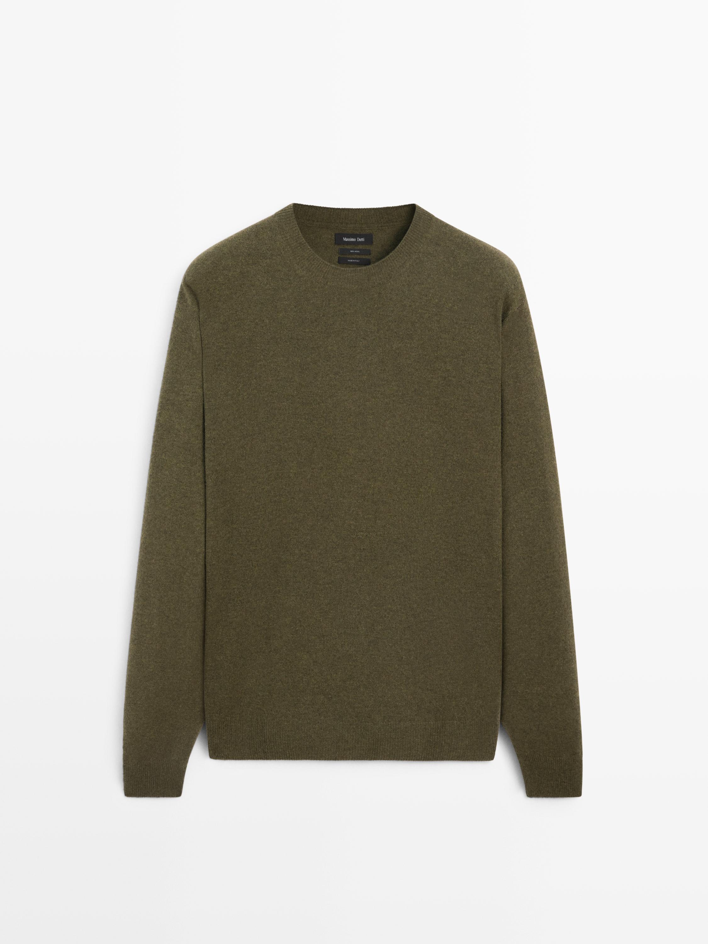 100% wool knit sweater