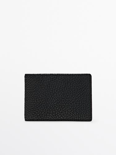 Zara Nappa leather landscape wallet - Black - Image 0