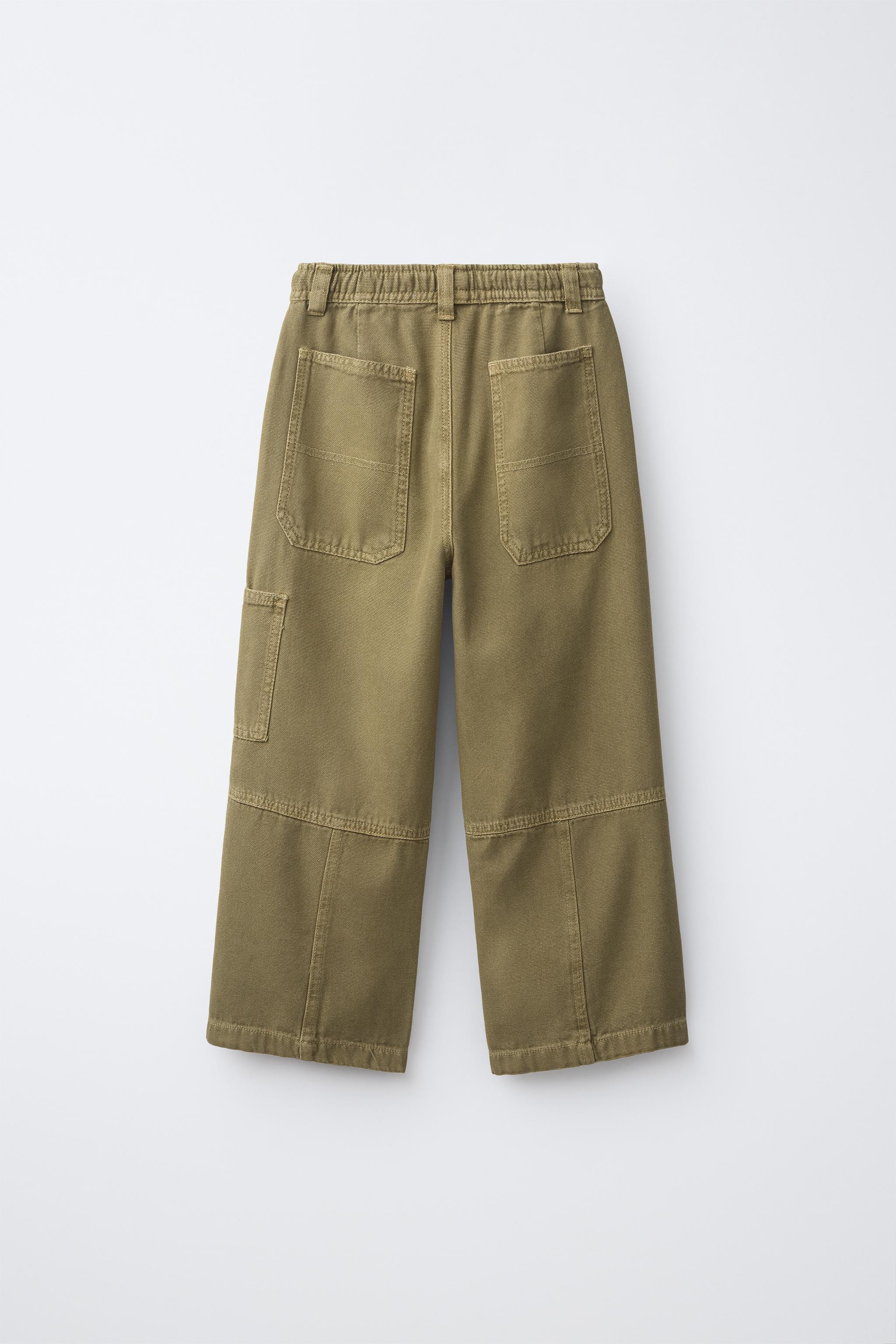 PANTALON WIDE LEG EN TOILE