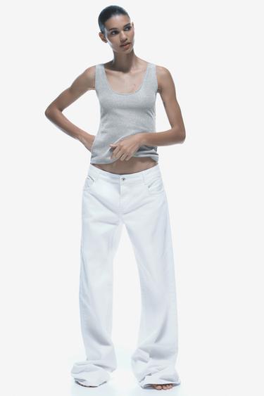 ТОП С ПРЕЗРАМКИ И БРОКАТ - Сребро от Zara