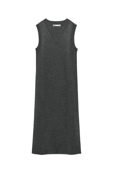 100% WOOL SLEEVELESS DRESS
