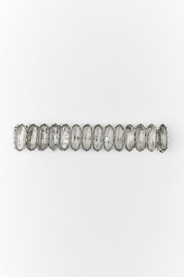 CRYSTAL CHOKER NECKLACE - Silver by Zara - Image 2