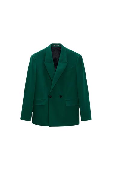 DOUBLE-BREASTED SUIT BLAZER