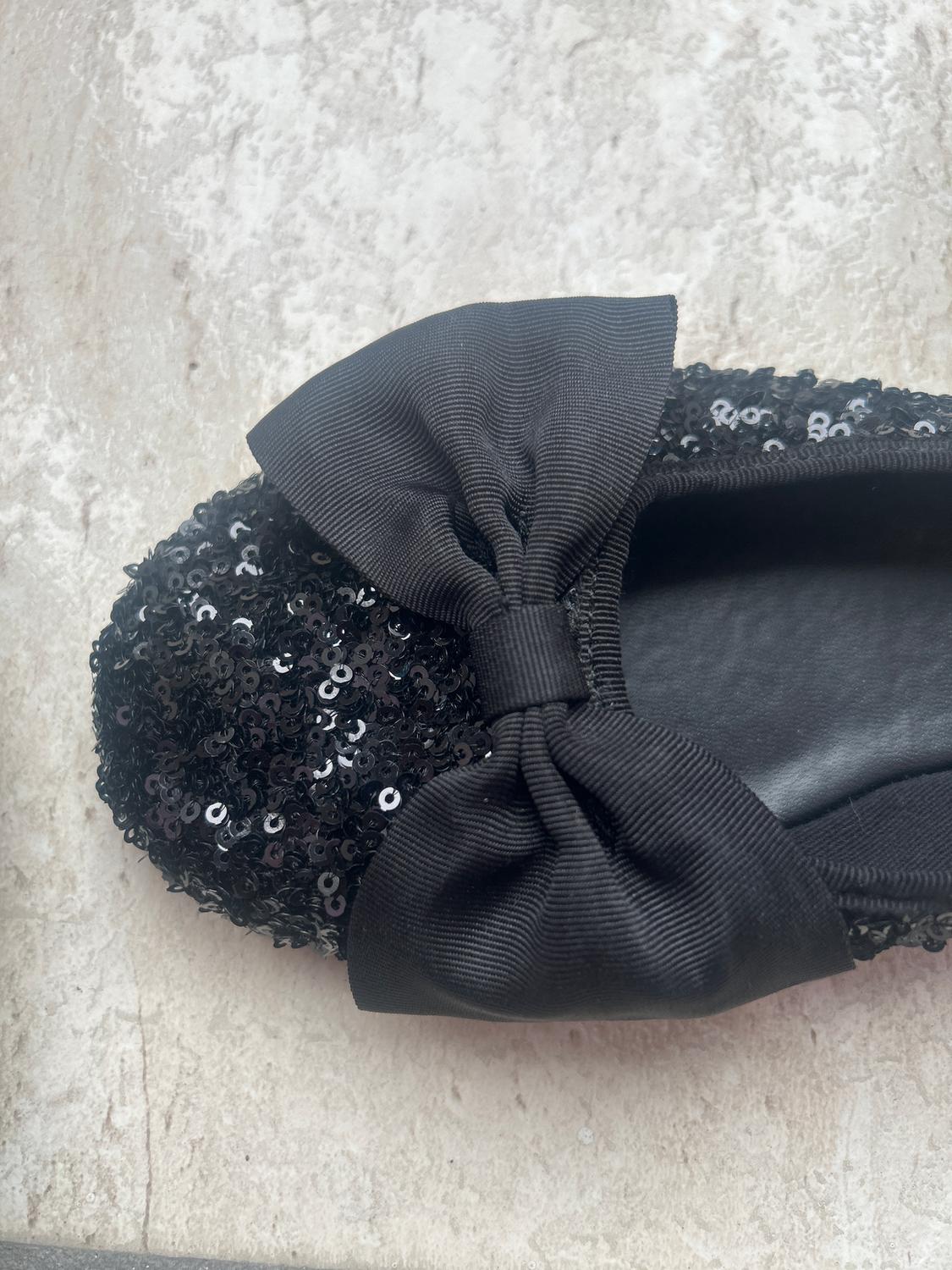 SEQUIN BALLERINAS WITH BOW - Image 5