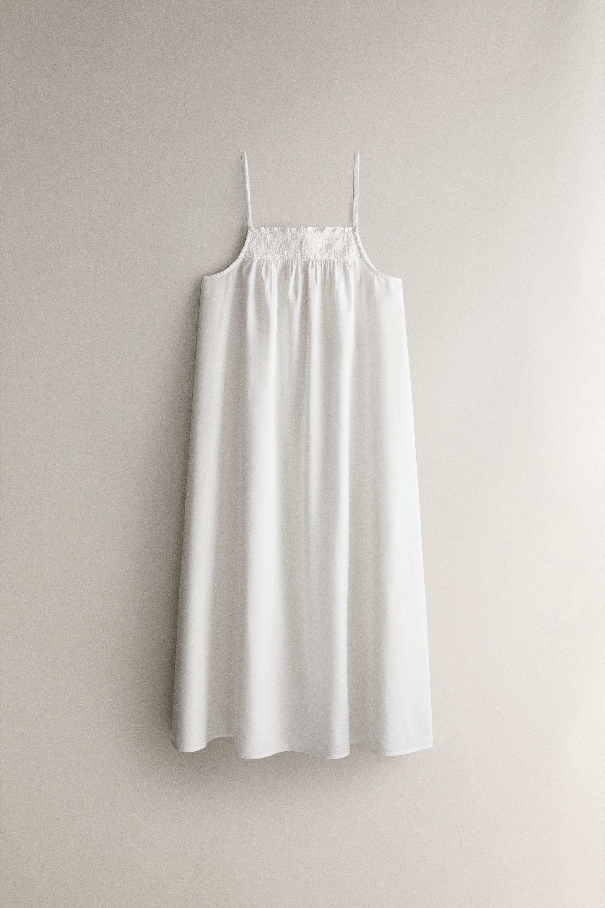 CHEMISE DE NUIT COTON FRONCÉE