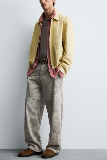 ABSTRACT PRINT RELAXED FIT TROUSERS - Printed by Zara - Image 4