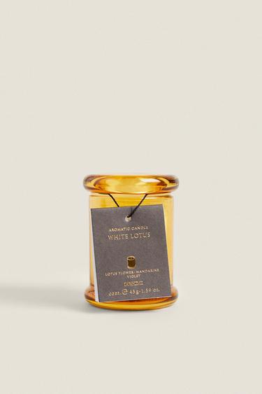 (45 G) WHITE LOTUS SCENTED CANDLE - Intense red by Zara - Image 4