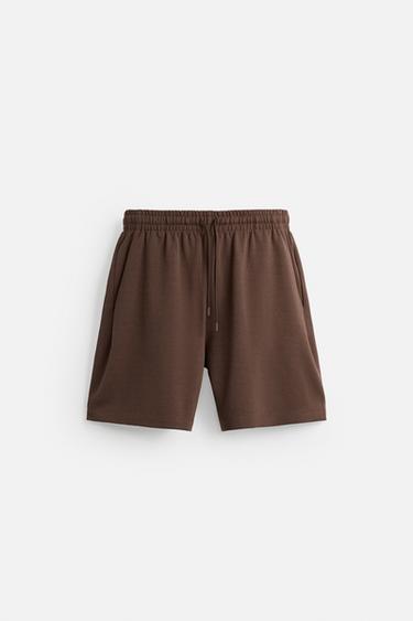 TEKSTŪRINIO TECHNINIO AUDINIO ŠORTAI – Ruda – „Zara“