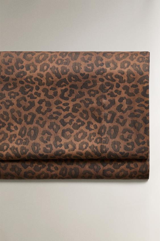 ANIMAL PRINT FLAT SHEET Leopard ZARA Ireland