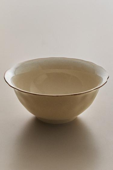 SALADIER GRÈS BORD IRRÉGULIER - Crème de Zara - Image 4