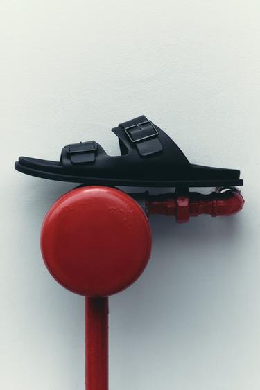 Zara 雙絆帶涼鞋 - 黑色