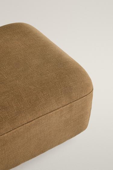 COTTON OTTOMAN — Beige / Taupe brown 2