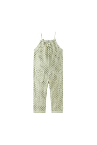 PLAIN WAFFLE TEXTURE JUMPSUIT