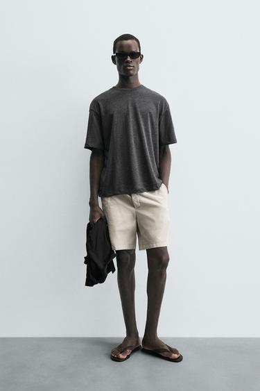 CAMISETA OVERSIZE FIT - Gris de Zara