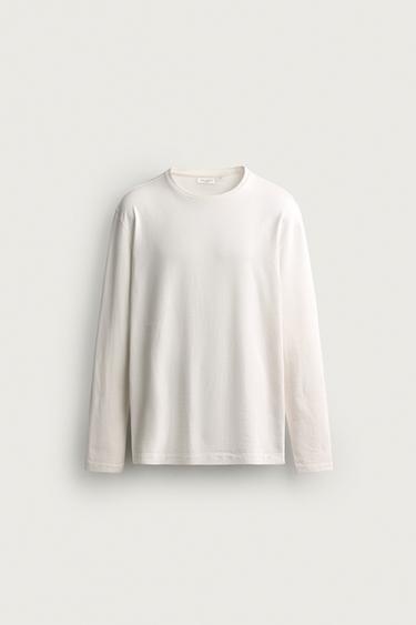 SUPIMA® LONG SLEEVE T-SHIRT — White 1
